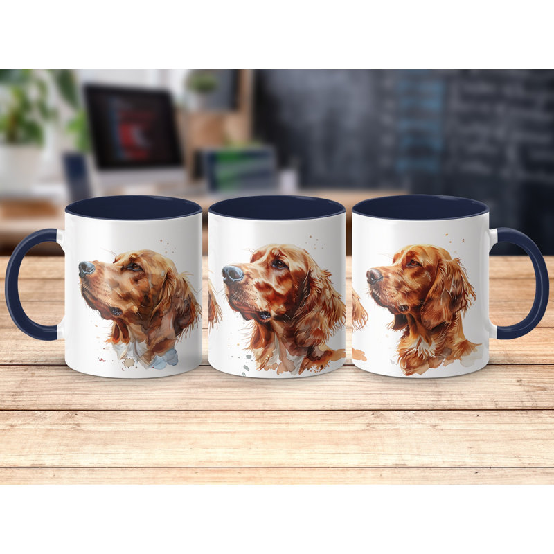 Ceramic Coffee Mug, 2, Navy
