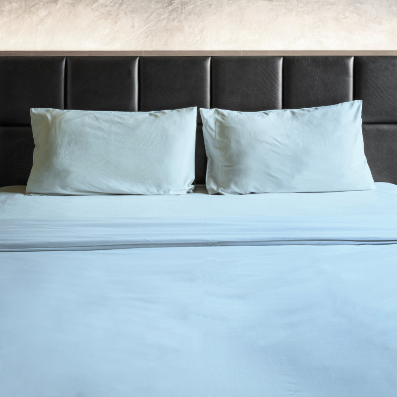 Ensemble de draps en micro-fibre, Turquoise, Ensemble de draps pour grand lit + un drap-housse 