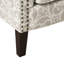 Chaise en bois massif et contreplaqué, dossier serré, accoudoirs ronds, P 31 po x H 33,79 po, chaise à dossier multicolore, l 29,53 po