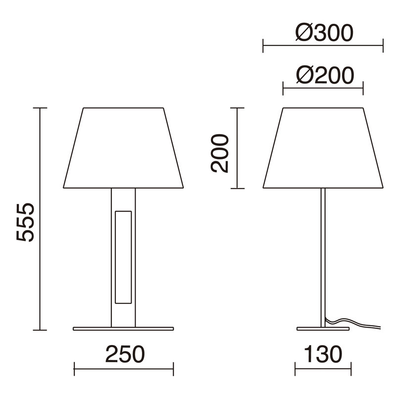Gre Metal Table Lamp