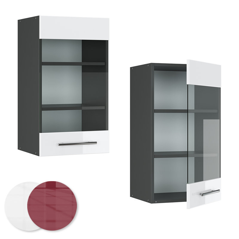 Kalex Fame 222 + front Bordeaux HGL, White/Dark Grey