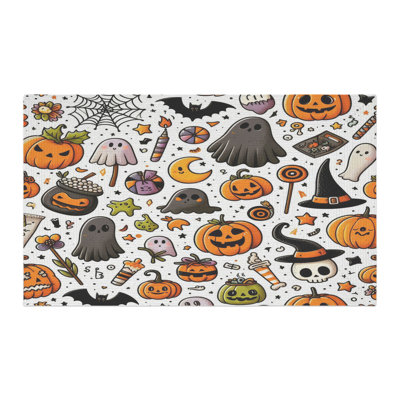 Tapis tressé Spooky Smiles