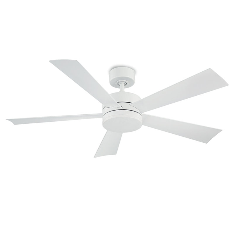 Wynd 5 - Blade Outdoor /Indoor Smart Ceiling Fan with Remote Control and LED Light Kit Included, Works With Alexa and iOS or Android App