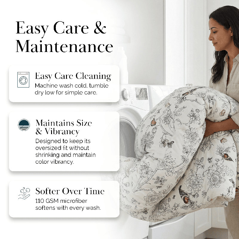 Ensemble d'édredon surdimensionné réversible Bayberry surdimensionné facile d'entretien par Southshore Fine Linens
