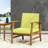 Patio Club Chair, Constructed With Robust Wood And Slat Appearance Chair For Patio, Featuring Modern Panel Design Durability-239376649-239376692