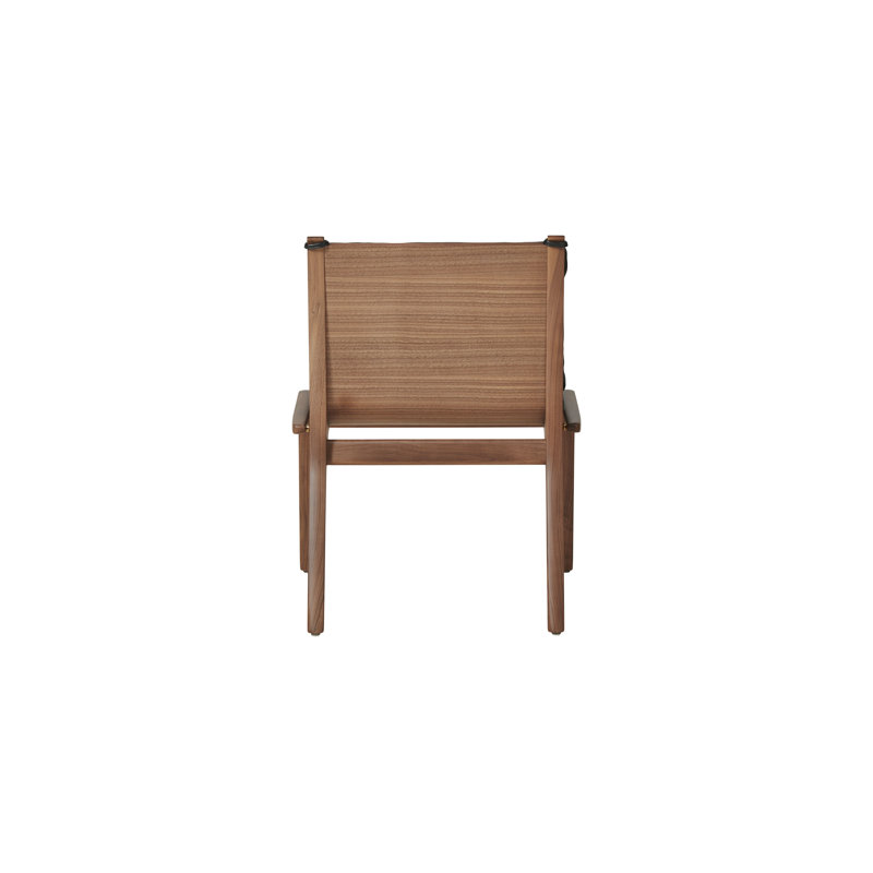 Ren Leather Dining Chair, Natural Walnut