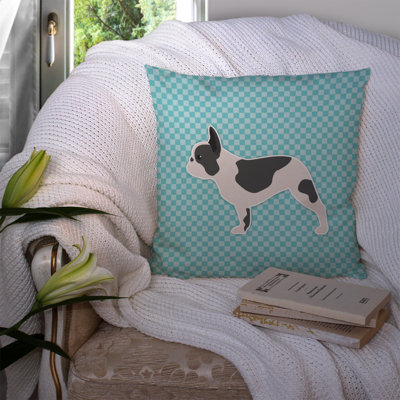 Coussin décoratif intérieur/extérieur français bouledogue