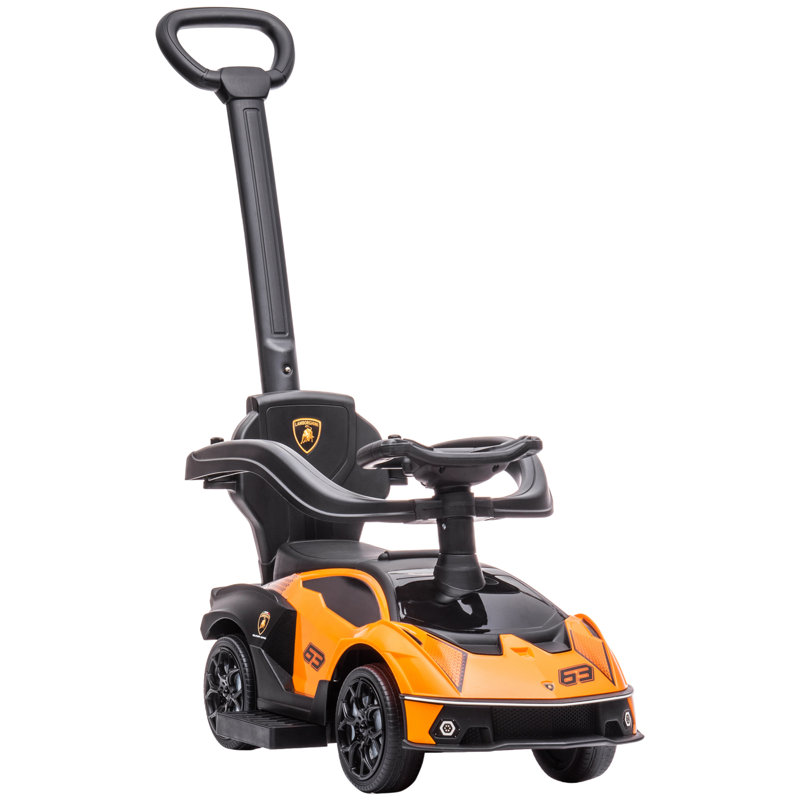 Aosom Push/Pull Ride On, Orange