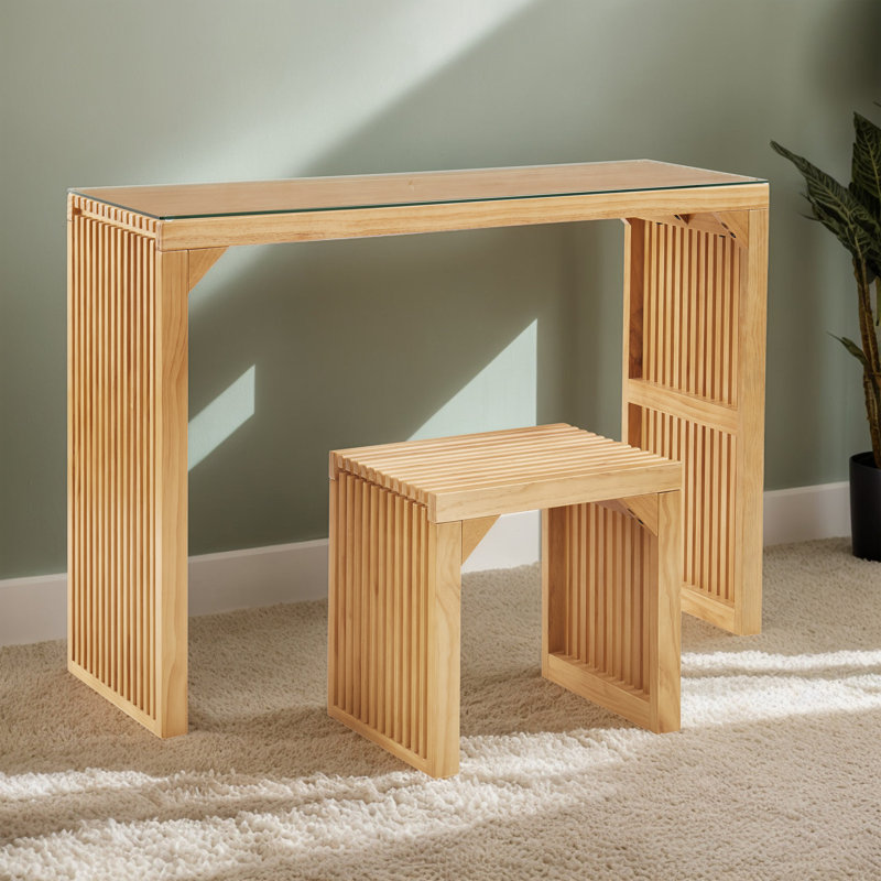 Ensemble de salle à manger personne à piédestal simple en bois