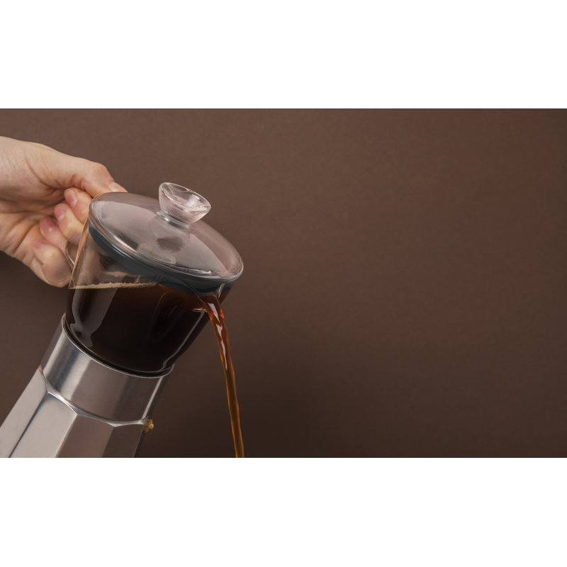 La Cafetière Glass Espresso Maker, Chrome