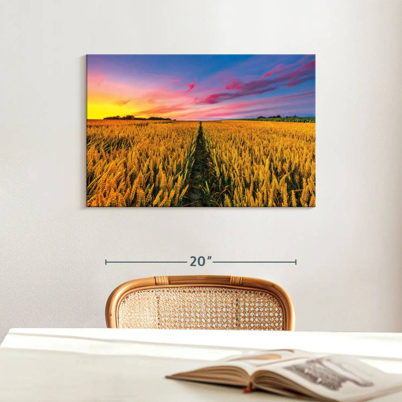Harnek Wheat Field Path, 16" H x 24" W