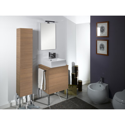 Ensemble de meuble-lavabo simple mural 24 "avec miroir Devon