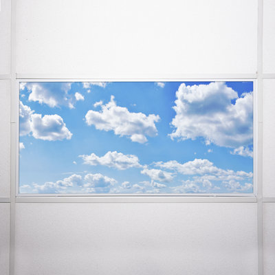 Octo Lights - Fluorescent Light Covers - Flexible Ceiling Light Diffuser Panels - Decorative Clouds - For Classrooms And Offices - 001