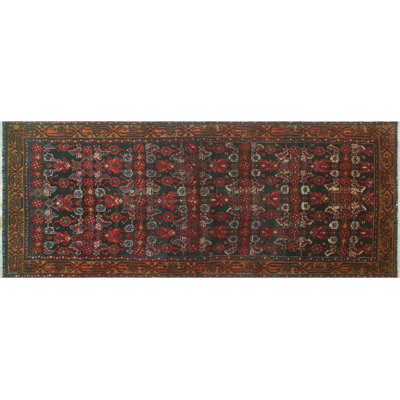 Chemin de table noir semi-antique Kazzandra