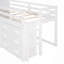 Lit mezzanine simple avec armoire et tablette-180795193
