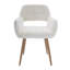 Chaise de travail en fausse fourrure Lacrera
