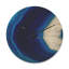 Horloge murale moderne en cristal bleu agate bleue-63618074