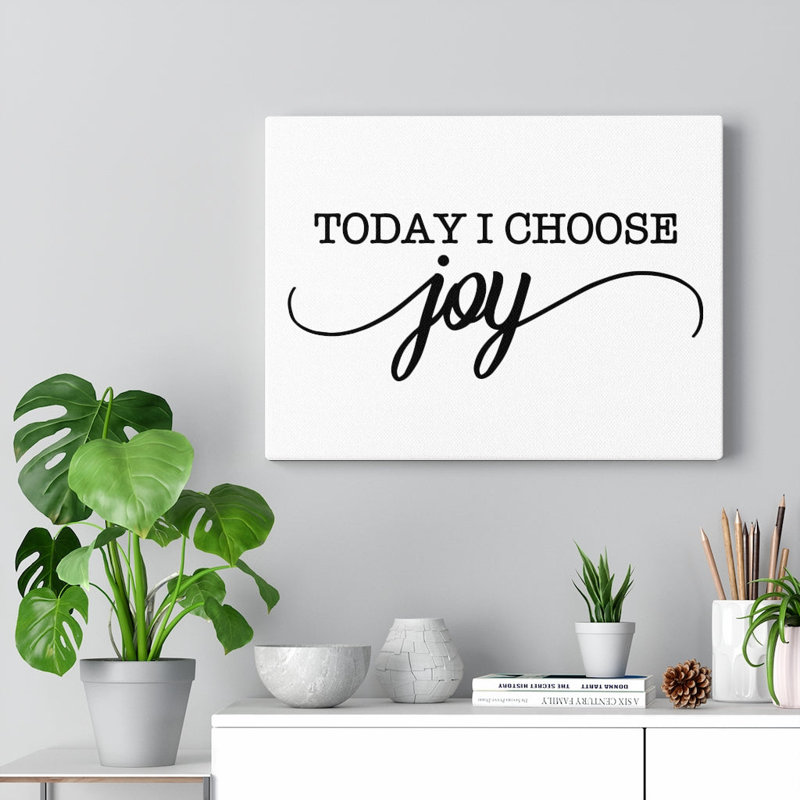 Inspirational Quote Canvas Art in Beige and White, 18" x 24"