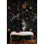 Exotic Leopard and Jungle Fruits Wallpaper Bold Dark Floral Peel and Stick Roll