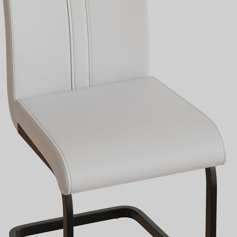 Ensemble de table de salle à manger extensible en MDF avec chaises modernes, style industriel pour la cuisine