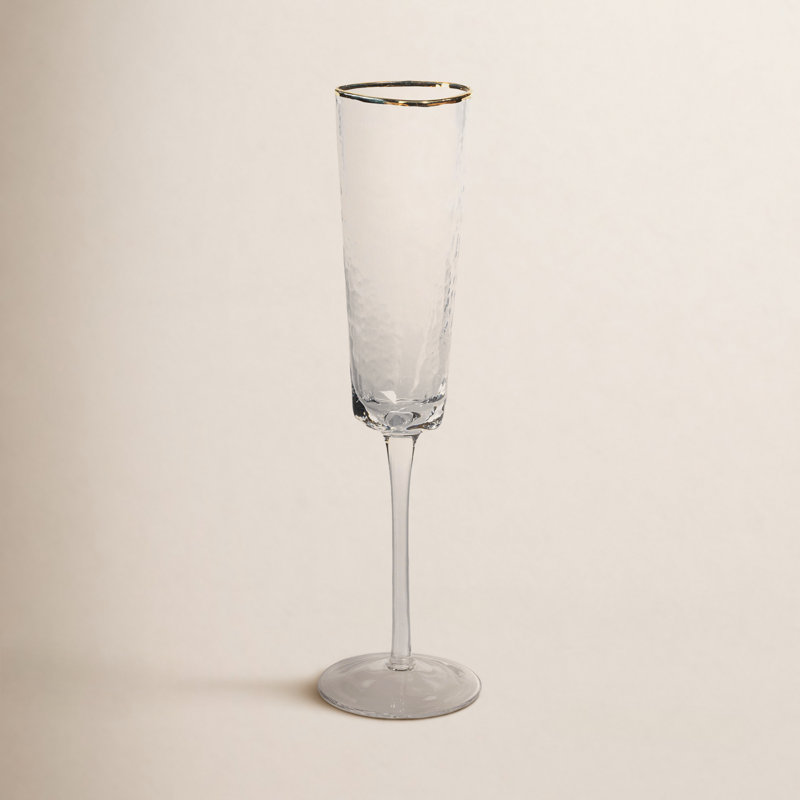 5,82 oz. Flûte en verre, Transparent