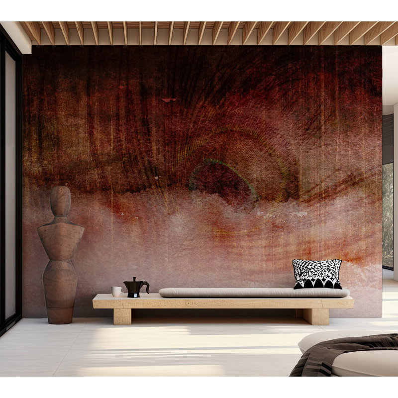 Surface Background Wallpaper Wall Mural - Brown Concrete Expression, 78" W x 55" L