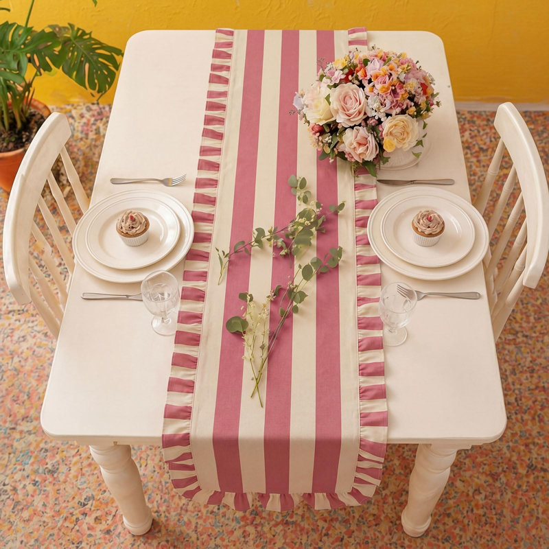 Chemin de table Ruffle Edge