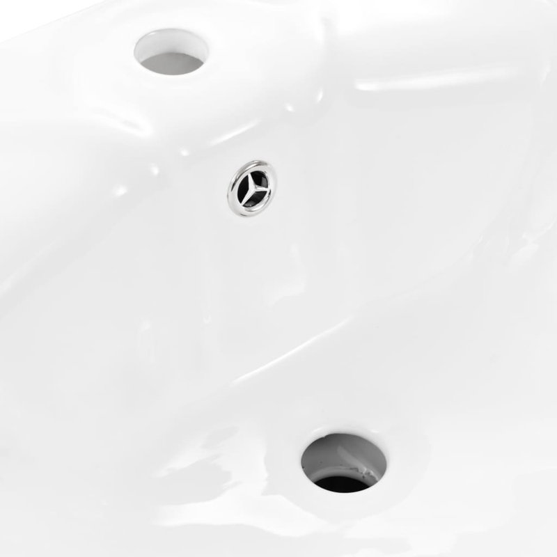 Belfry Bathroom Laskowski 580mm L x 510mm W Ceramic U-Shaped Sink