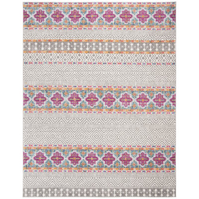 Christa Geometric Gray/Ivory Area Rug