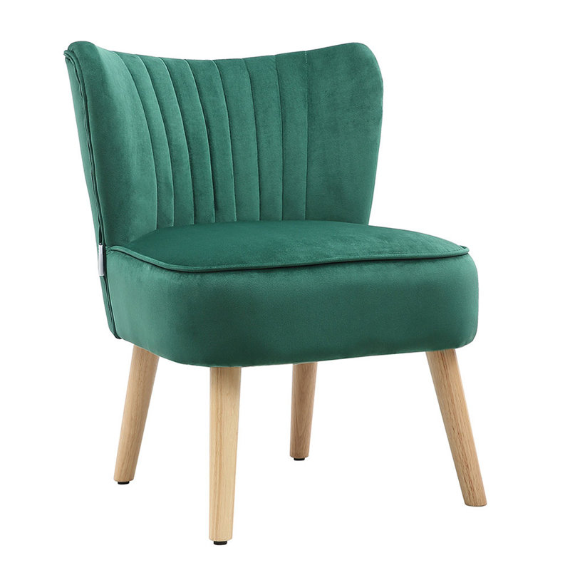 Abrahms Velvet Accent Chair