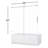 - W x 62'' H Single Added Door Frameless Tub Door with-70301786