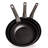 Leo 3Pc NS Fry Pan Set, Dark Grey (8", 10" & 11")