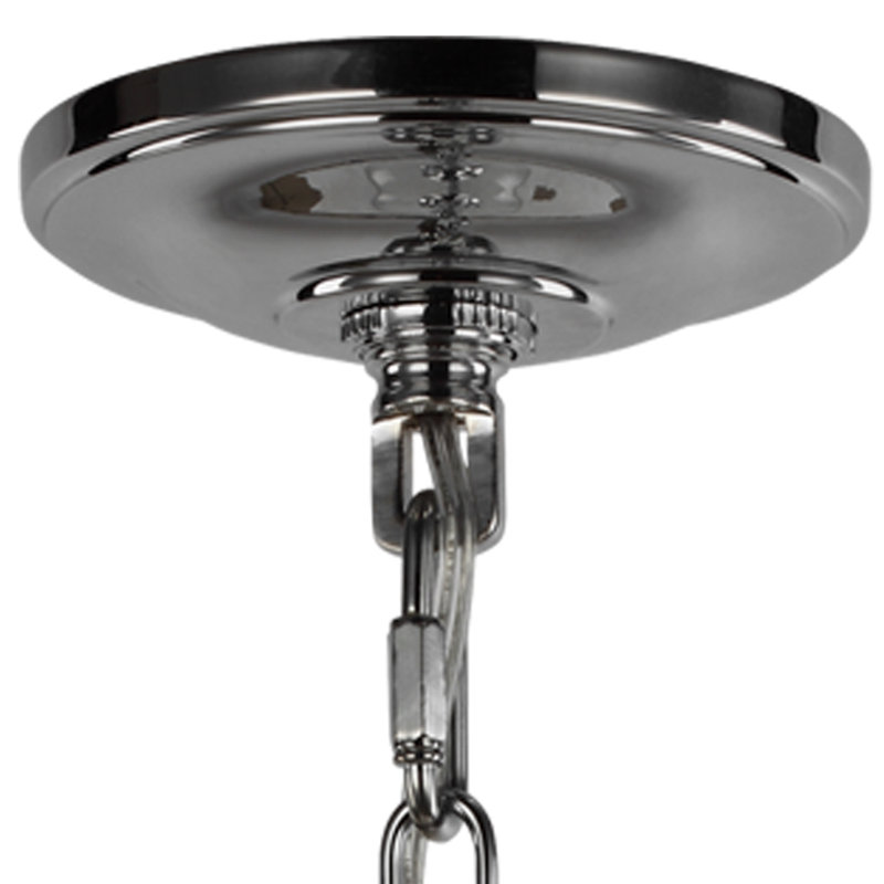 3-Light Globe Pendant, Chrome