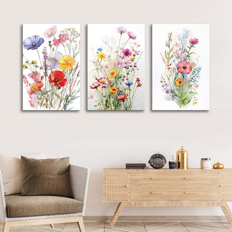 3 Piece Wrapped Canvas Wall Art