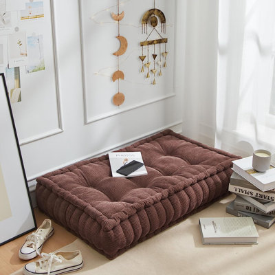 Rainha Rectangle Tufted Extra Thick Oversized Floor Pillow