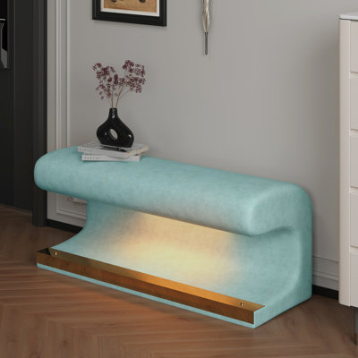 Cuir élégant avec DEL intelligente pour la décoration de la chambre à coucher et du vestibule