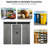 8Ft X 6Ft Outdoor Metal Storage Shed With Lockable Doors - To Corrosion And Wear 8 6 Ft Sliding Keeps Your Backyard Tidy