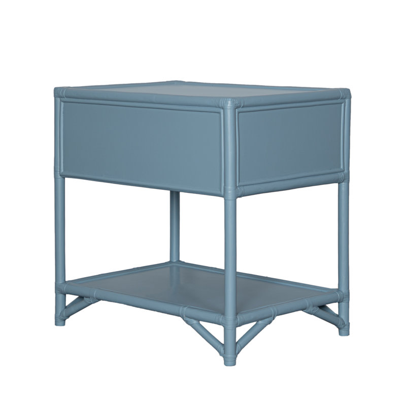 Olivia Collection 1 - Drawer Nightstand, Pool Blue