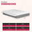 13 In. Plush King Size Gel Memory Foam Mattress, Cooling Technology, Pressure Relief Bed Mattress In A Box, White