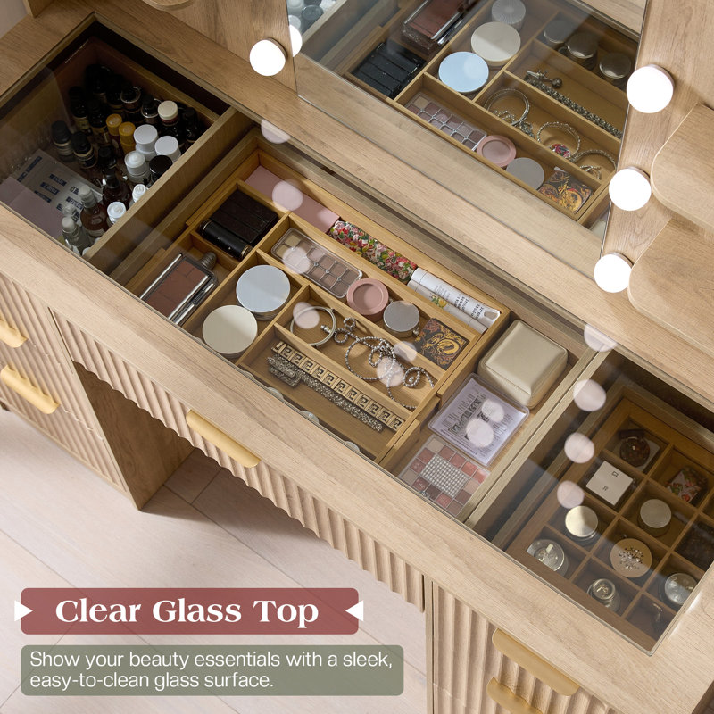 Dressing Table, Beige
