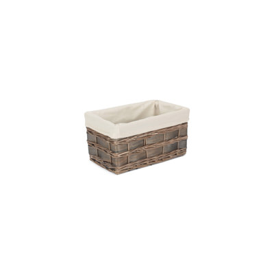 Wicker Lined Scandi Style Storage Basket