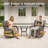 Harbor 7-Piece Outdoor Wicker Patio Furniture Sofa Set With 55,000 BTU Fire Pit Table, Swivel Chairs, Ottomans & Side Tables-120008817