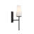 River 1-Light Wall Sconce in Black-1078915333