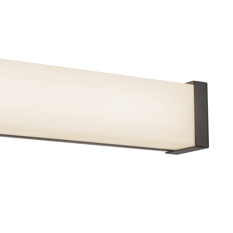 Geri 30-in Black dimmable LED Wall Sconce, Matte Black