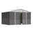 Outdoor Garden Metal Storage Shed with Lockable Double Doors-95054211-94955190