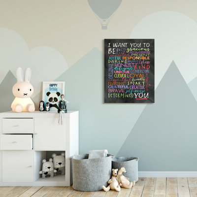 Balsamo, I Want You to Be You, phrases inspirantes, conception de mots colorés