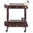 Merlot and Brass 2-shelf Serving Cart