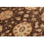 Tapis zone en laine chobi doré/brun 4 pi x 6 po main one-of-kind-noué la 2010 Allahna