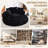 Round Cloud Bean Bag Sofa – Corduroy, Compression-Packed, 55.1" Large Circular Frame-1082824782