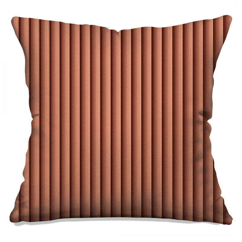 Vertical Striped Texture Double Sided Throw Pillows, 20 x 20 inches